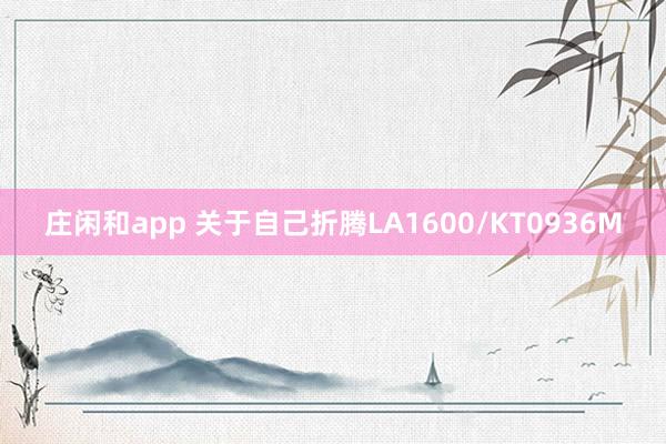 庄闲和app 关于自己折腾LA1600/KT0936M