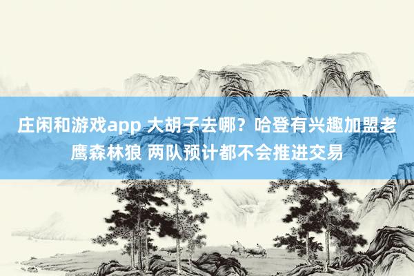庄闲和游戏app 大胡子去哪？哈登有兴趣加盟老鹰森林狼 两队预计都不会推进交易